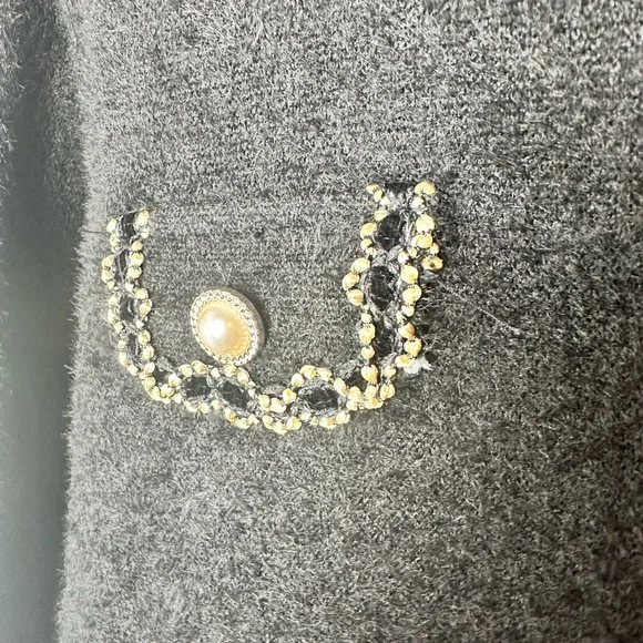 #70 SNOWFLAKE NEW YORK DOUBLE BREATED BLACK BLAZER JACKET SIZE SMALL MEDIUM - Picture 8 of 9